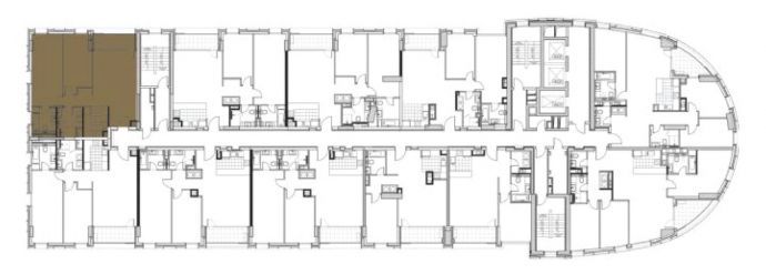 Two Bedrooms - Orientation of the apartment within the complex